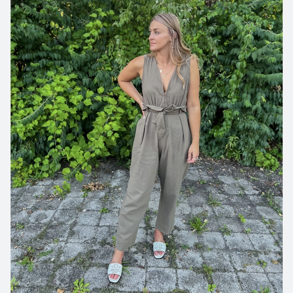 Mable olive jumpsuit small
